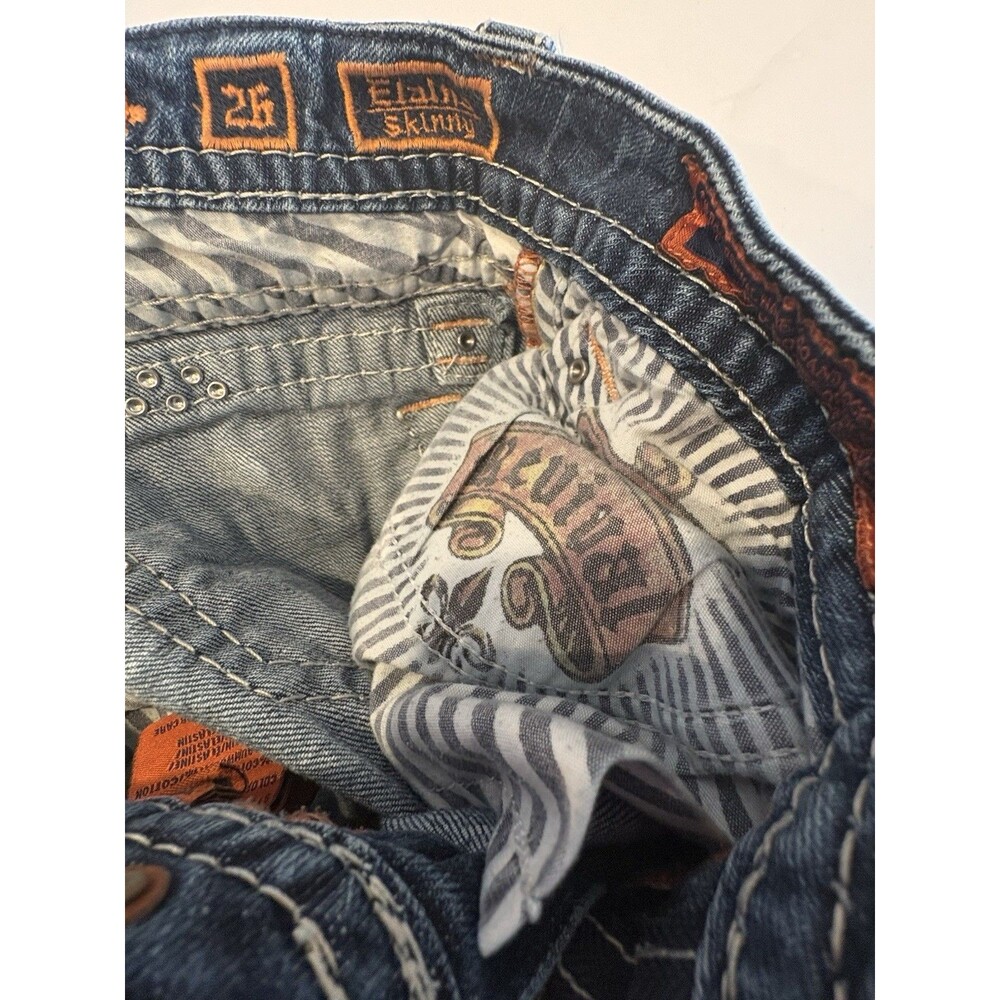 Rock Revival Womens Skinny Jeans Tag Sz 26 (Actual Sz 26" x 33") Y2K - Picture 6 of 9